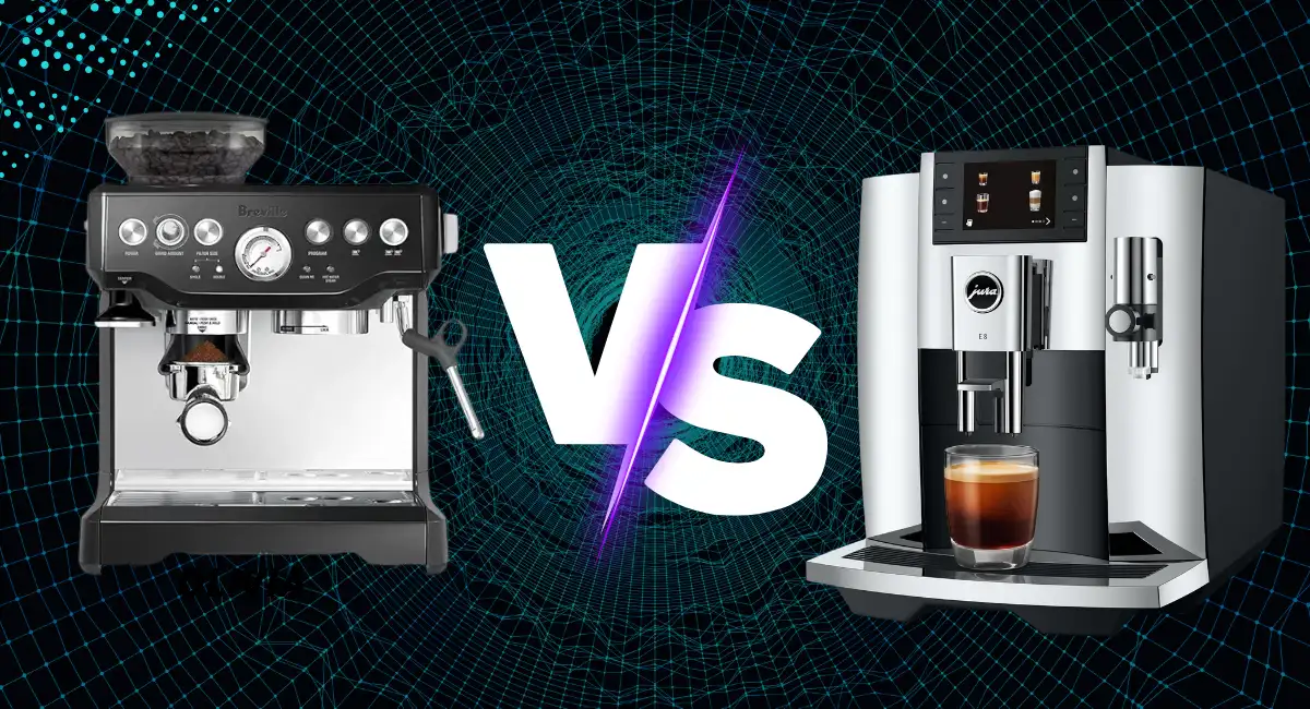 Jura E8 Coffee Machine Review vs Breville BES870XL Barista Express